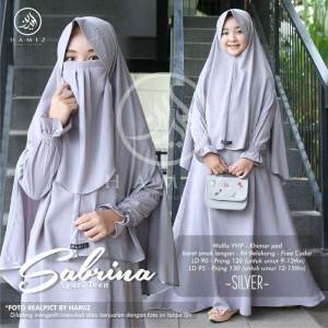 ( 3 in 1 ) GAMIS ANAK SABRINA / GAMIS ANAK TANGGUNG SET CADAR / UNTUK USIA 5-15 / BAYAR DI TEMPAT / GAMIS TERMURAH