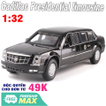 Xe mô hình ô tô Cadillac Presidential limousine tỉ lệ 1:32 bằng sắt xe mở được cửa có âm thanh và đèn. 