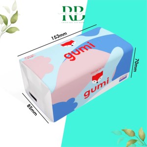 Combo 5 Bịch Khăn Giấy Rút Gumi 410 tờ 5 Lớp Khăn Giấy Khô Giấy Ăn Gumi Dùng Được Cho Em Bé