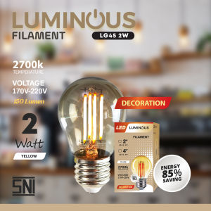 Lampu Led Filamen 2W / 4W Lampu Edison 2WATT 4WATT  Kaca Tebal Anti Panas Hemat listrik Lampu Cafe DEKORASI LAMPU GANTUNG