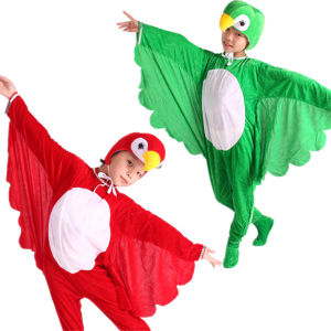 Halloween Cosplay Costumes for Children Animal Cartoon Bird Parrot Jumpsuit Headgear Kids Party Performance Costumes2026