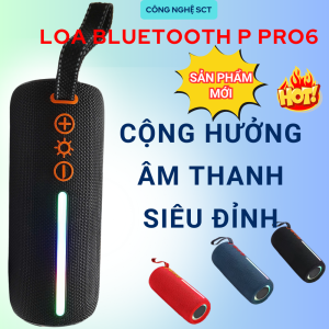 Loa Bluetooth Không Dây Mini P PRO 6 - Chất Lượng Cao Cấp  Âm Thanh Tuyệt Lời  Kết Nối Đa Thiết Bị - Chống Nước - NGHE NHẠC CỰC ÊM  - BẢO HÀNH 1 ĐỔI 1 từ Mường Thanh Royal