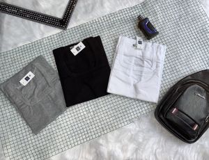 HCM sale off ÁO THUN BODY 3 LỖ NAM CỔ VUÔNG from ôm dáng chuẩn GYM giá sĩ DL 001