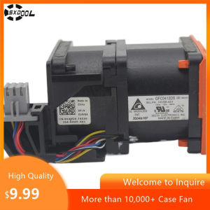 แฟนความเร็วสูงทรงพลัง GFC0412DS-SMO6 12V 2.8A พัดลมระบายความร้อนมอเตอร์คู่สำหรับการใช้งานในอุตสาหกรรม ขนาด 40 มม. x 40 มม. x 56 มม.