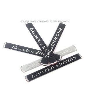 Brownstone emblem EXCLUSIVE logo Car sticker for TOYOTA Land Cruiser Tundra Corolla Lexus Black Edition S Executive White Limited Edition