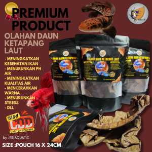 OLAHAN DAUN KETAPANG LAUT HASIL FERMENTASI SIAP PAKAI BUAT IKAN CUPANG DAN CHANA
