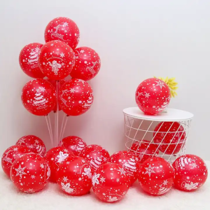 Balon Latex Natal Merry Christmas 10 Inch dan 12 Inch Isi 1 Pcs