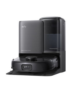 [First Floor-Wash Mopping Robot] Eufy by Anker E25 Robot Vacuum Cleaner | Self-Cleaning while Mopping | Always Clean Roller Mop | 20000 Pa Turbo Suction Power | 0 Hair Tangle | Edge Cleaning | All-in-One Station T2353