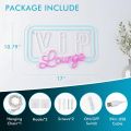 VIP Lounge Neon Sign Light - Karaoke Bar Restaurant Pub Cafe Salons Game Room Man Cave, Cool Wall Decor for Home Bedroom, Gift Idea for Boys, Son, Teen, Boyfriend, USB Powered(17 x 10.8 inch). 