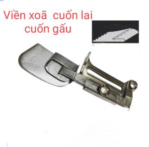 Cữ CUỐN XÕA 226 đa năng điều chỉnh cỡ 6mm-25mm MẪU MỚI (1/4-1inch) dùng cho máy may 1 kim công nghiệp (TẶNG ỐC BẮT CỮ)