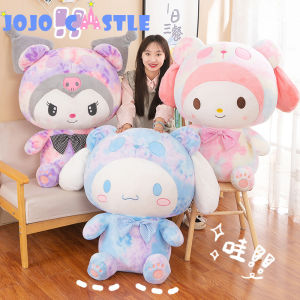 JOJO CASTLE Sanrio Cartoon Kawaii Kuromi Hello Kitty My Melody Pillow Cinnamoroll Plush Toy Soft Stuffed Dolls Children Toys Christmas Decor Gifts 三丽鸥 娃娃