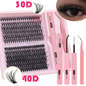 Cụm mi Lông mi Lông Tơ Nối Mi 30D 40D 50D 60D 80D 100D Tập Cá Nhân DIY Lông Mi Nối Dài D Uốn Wispy Tự Nhiên 8-16MM Hỗn Hợp