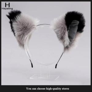 Hayating Japanese Cute Plush Cat Ear Headband Headband Bow Bell Hair Buckle Carolita Cat Ear Headband