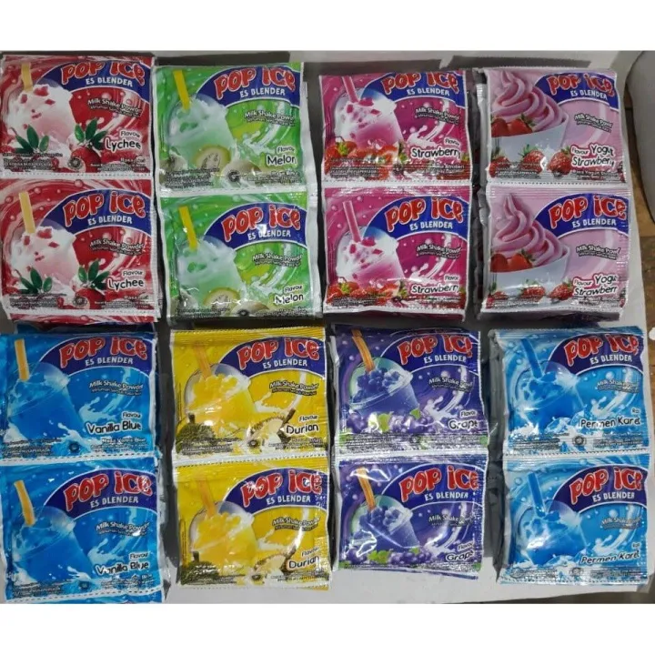 POP ICE ALL VARIAN RASA / POP ICE BLENDER 1 RENCENG ISI 10 PCS / POP ...