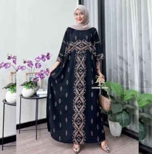 Kaftan Jumbo Motif Safira bahan Rayon Jumbo Ld 170 cm By KR Batik