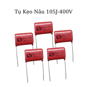 Combo 5 cái Tụ kẹo Nâu Đỏ CBB22 105J 400V - linh kiện điện tử TTN