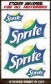 stiker set logo emblem Sprite Fanta Bengbeng. 
