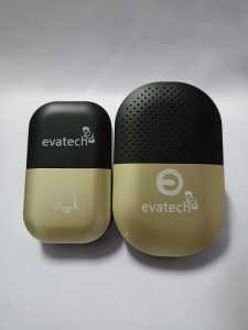 Bel Rumah Tanpa Kabel Bel Pintu Rumah Wireless Waterproof Lampu Rgb 38 Ringtone 1 Receive