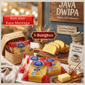 5 Pcs Roti Sisir Mentega Djava Dwipa A
