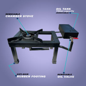 Blue Flame Kalan de Used Oil Complete Set Version V3 / Used Cooking Oil or Used Engine Oil Stove / Kalan de used oil V3