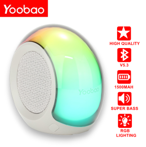 Yoobao M20 Ergonomic Design Portable Wireless Bluetooth Speaker V5.3 HiFi Sound with Holder & Colorful Lights