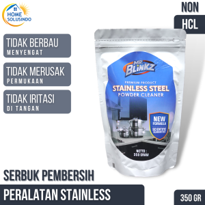 Pembersih Stainless Paket Mr Blinkz Stainless Cleaner + Pad Anti Gores + Microfiber