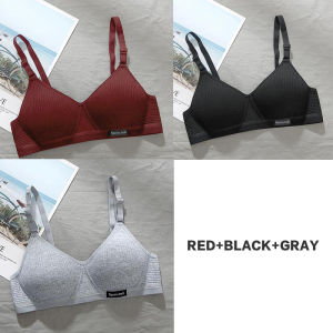 [COD] Bra Set 6 pcs Bundle Girls Wireless Bra Thin Cotton Without Steel Ring Push Up Bra for Teens Light Weight Invisible-Button Bras Breathable