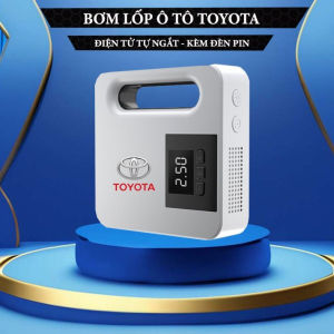Bơm Lốp Xe Ô Tô TOYOTA Điện Tử Tự NgắtTự Động Thiết Kế Nhỏ Gọn Tiện Dụng Phukienprocare