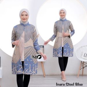 Setelan Batik Keluarga Modern Motif Motley Warna Sampanye/Syahrin Army