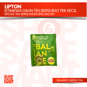 Lipton Feel Good Selection Energise Black / Balance Green / Relax Camomile Enveloped Tea Bag Sachet