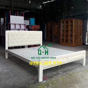 GIƯỜNG SẮT HỘP VUÔNG 4X8 CAO CẤP GIAO NHANH HCM