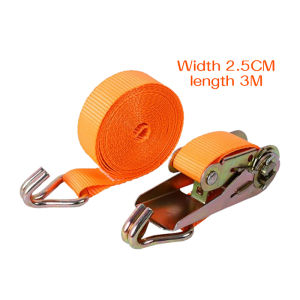 Buckle Ratchet Tie Down Strap Cargo Belt Thickened Truck Straps Self-Locking Rope Lashing Tension Strap