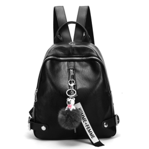 Tas Ransel Wanita Polos Kuliah Kerja Backpack Cewek Bag Punggung Kulit Simple Murah BISA COD T247