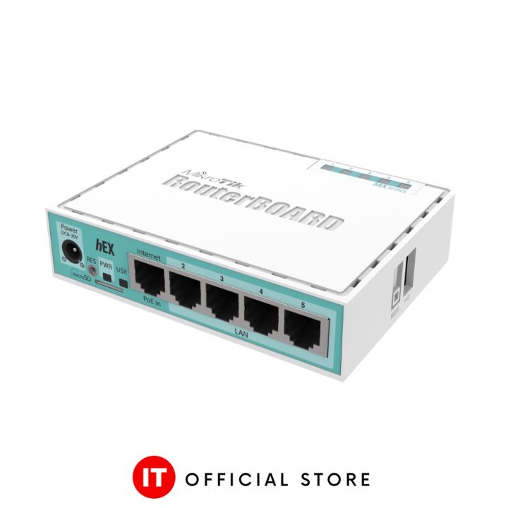 MikroTik hEX RB750Gr3 - 5-Port Gigabit Managed Router w/ Anti-Lag ...