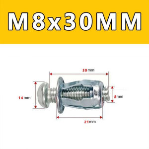 Petal Rivet Lock Nuts With Screws Iron Zinc Hollow Wall Jack Nuts Bolt Auto Home Repair Parts M4 M5 M6 M8