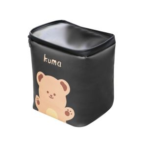 NIFINE Hình in hình chú gấu dễ thương Túi đựng xe điện Có thể tháo rời Dung lượng lớn Túi treo xe đạp điện Phát hành nhanh Túi đựng đồ phía trước xe đạp điện Xe đạp điện