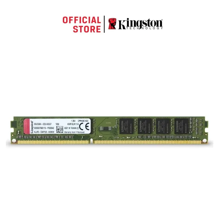 Kingston Value Ram 4GB 1600MHz DDR3L Non-ECC CL11 DIMM 1.35V Desktop Ram (KVR16LN11/4WP)