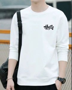 Promo Sweater Keren Kaos Pria Distro Hustle New Crewneck Trendy Sweatshirt Elegan Sweter Cowo Kasual