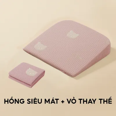 Gối chống trào ngược cho bé EMA thiết kế dốc phẳng chuẩn y khoa không gây võng lưng trẻ Gối trào ngược cho trẻ sơ sinh