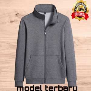 Indo Jacket - Jaket Sweater Hoodie Zipper Polos Pria Wanita | Hoodie Polos Resleting Tebal Distro Kekinian BISA COD