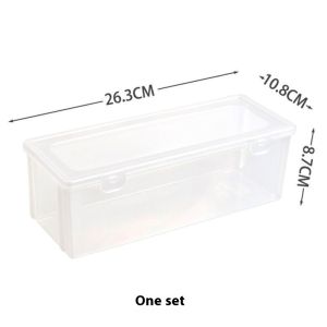 XANLYSHE  กล่องพร้อมฝาปิดพลาสติกถนอมอาหารอเนกประสงค์สำหรับการจัดห้องครัว