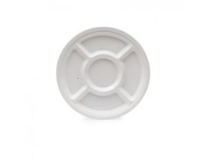 Khay tròn 5 phần nhựa Melamine KH 05 đường kính 30.0 cm 3 màu