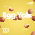 Luscious Recipe Freeze Dried Pure Egg Yolk Powder Appetite Booster Organic Meal Toppers For Dogs & Cats. 