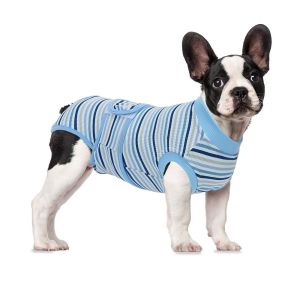 J9YXDU Breathable Dog Sterilization Suit High Elastic Striped Pet Physiological Pants Pet Care Clothing Adjustable Dog Recovery Suit Spay Neuter Recovery