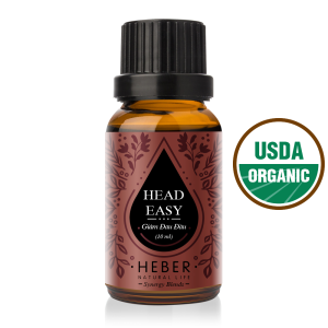 Tinh Dầu Giảm Đau Đầu Head Easy Blends Essential Oil Heber Natural Life 100% Thiên Nhiên Nguyên Chất Xông Thơm Phòng Hương Dịu Nhẹ