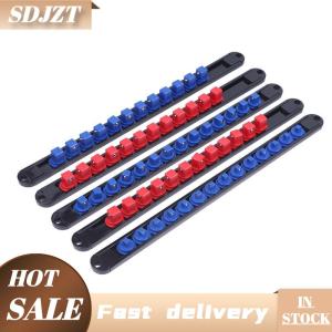 SDJZT 1 2 1 4 3 8 ổ cắm Clip đường sắt chủ ổ cắm trượt đứng tay áo đường sắt giá công cụ 360 ° xoay Ổ cắm tổ chức ABS ổ cắm tổ chức