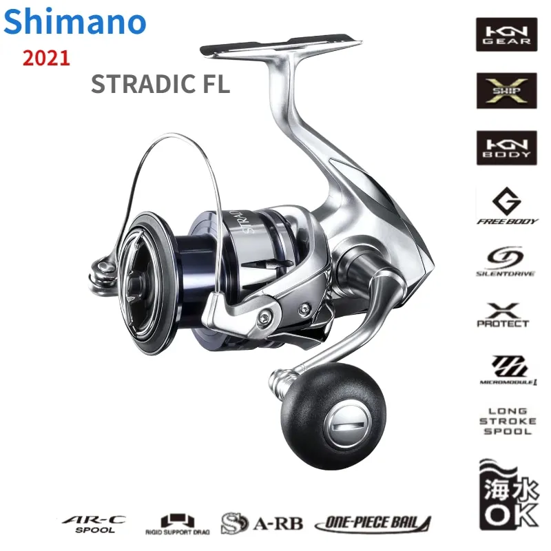 2019 Shimano STRADIC FL 1000S C2000S 2500S 2500SHG C3000 C3000HG C3000XG  3000MHG 4000MHG 4000XG C5000XG Spinning Fishing Reels