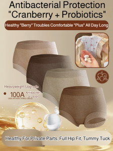 Bonas Mulberry Silk New National Style 10A Antibacterial Mid-high Waist And Long Crotch Underwear For Women Thin Large Size