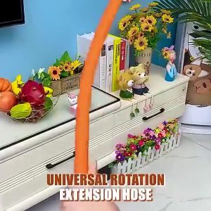 Adjustable Faucet Extension Hose Rotatable Bending Water Faucet Tube Pipe Hose Extender Adapter