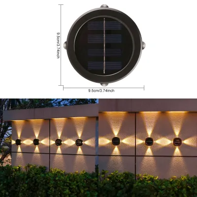 Solar Wall Lights Outdoor Super Bright Solar Powered Garden Light for Yard Patio Balcony Pathway LED Wall Wash Light